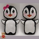 Personalised embroidery Plush Soft Toy Christmas Penguin