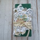 Vintage journal for sale complete Fall junk journal handmade thick Botany notebook