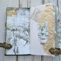 Vintage journal for sale complete Fall junk journal handmade thick Botany notebook