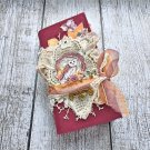 Owl forest junk journal for sale complete Fall junk journal handmade thick Botany notebook