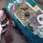 Dark flowers junk journal for sale complete Magic witch junk journal handmade thick Forest notebook