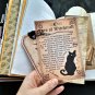 Large moon junk journal Witch halloween junk journal handmade Thick gothic notebook