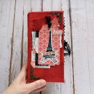 Paris vacation journal complete Travel junk journal handmade thick Holiday France notebook for sale