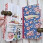 Cats junk journal for sale complete Garden journal handmade thick Romantic notebook