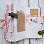 Cats junk journal for sale complete Garden journal handmade thick Romantic notebook