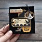 Tiny Halloween junk journal Spooky junk journal handmade thick Haunted notebook