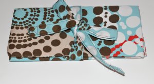 Makeup Brush Holder Roll Pouch Funky Pokka Dot Pattern