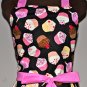 Cute Cupcake Apron with Pink and Ruffles