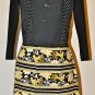 Stylish Yellow And Black Apron - with a Touch of Polka Dot