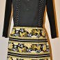 Stylish Yellow And Black Apron - with a Touch of Polka Dot
