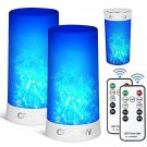 Flame Effect LightUSB Rechargeable Flame Candle Waterproof Dimmable 4 Modes L...