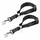 SunGrow Elastic Nylon Dog Seat Belt 24” - 36” Adjustable Black Harness Elasti...