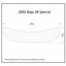 2002 Baja 38 Special Swim Platform Boat EVA Faux Foam Teak Deck Floor Pad