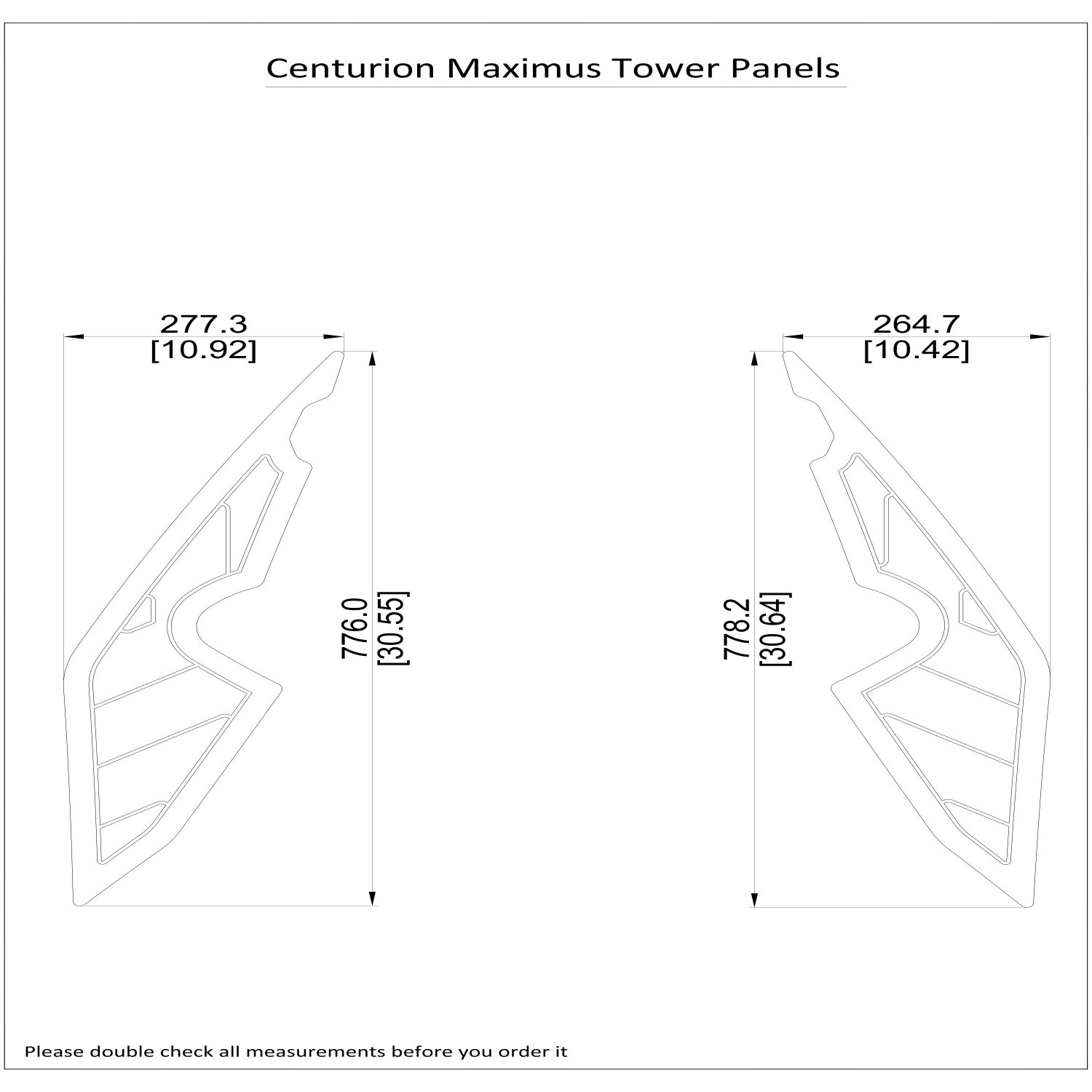 Centurion Maximus Tower Panels Boat EVA Faux Foam Teak Deck Floor Pad