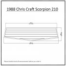1988 Chris Craft Scorpion 210 Swim Platform Boat EVA FauxTeak Deck Floor Pad
