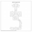 2014 Cobalt 242 Swim Step Cockpit Boat EVA Faux Foam Teak Deck Floor Pad