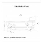 2003 Cobalt 246 Swim Platform Boat EVA Faux Foam Teak Deck Floor Pad