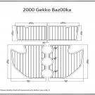 2000 Gekko Bazooka Swim Platform Flooring Boat EVA Teak Deck Floor Pad