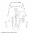 2019 Malibu 22MXZ Cockpit Boat EVA Faux Foam Teak Deck Floor Pad