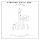 2018 Mastercraft NXT20 Cockpit Boat EVA Faux Foam Teak Deck Floor Pad