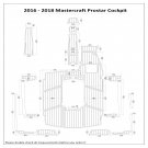 2016-2018 Mastercraft Prostar Cockpit Boat EVA Faux Foam Teak Deck Floor Pad