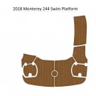 2018 Monterey 244 Swim Platform Boat EVA Faux Foam Teak Deck Floor Pad