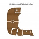 2018 Monterey 264 Swim Platform Step Pad Boat EVA Foam Faux Teak Deck Floor Mat