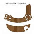 2018 Monterey 224 Swim Platform Boat EVA Faux Foam Teak Deck Floor Pad