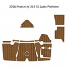 2018 Monterey 268 SS Swim Platform Step Pad Boat EVA Foam Faux Teak Deck Floor