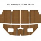 2018 Monterey 360 SC Swim Platform Boat EVA Faux Foam Teak Deck Floor Pad