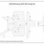 2018 Monterey M45 OB Cockpit Kit Boat EVA Faux Foam Teak Deck Floor Pad