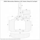 2004 Moomba Mobius LSV Swim Step Cockpit Boat EVA Faux Foam Teak Deck Floor Pad