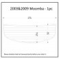 2003-2009 Moomba-1pc-68 5/8 x 25 Swim Platform Boat EVA Foam Teak Deck Floor Pad