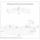 2005 Regal 2120 Destiny Swim Step Bow Boat EVA Faux Foam Teak Deck Floor Pad