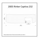 2005 Rinker Captiva 232 Swim Platform Boat EVA Faux Foam Teak Deck Floor Pad