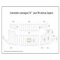 1996 Sunseeker Camargue 51 Swim Platform Boat EVA Faux Teak Deck Floor Pad