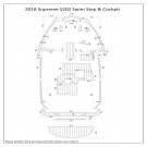 2018 Supreme S202 Swim Step Cockpit Boat EVA Faux Foam Teak Deck Floor Pad