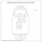 2018 Supreme S224 Swim Step Cockpit Boat EVA Faux Foam Teak Deck Floor Pad