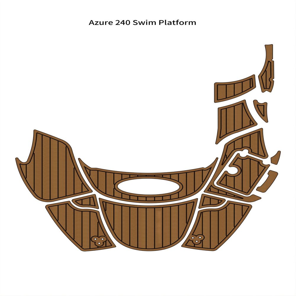 Azure 240 Swim Platfrom Step Pad Boat EVA Foam Faux Teak Deck Floor Mat Flooring