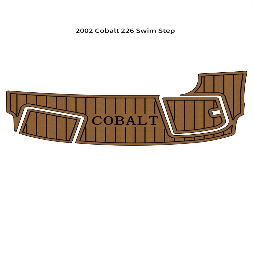 2002 Cobalt 226 Swim Step Platform Pad Boat EVA Foam Faux Teak Deck Floor Mat