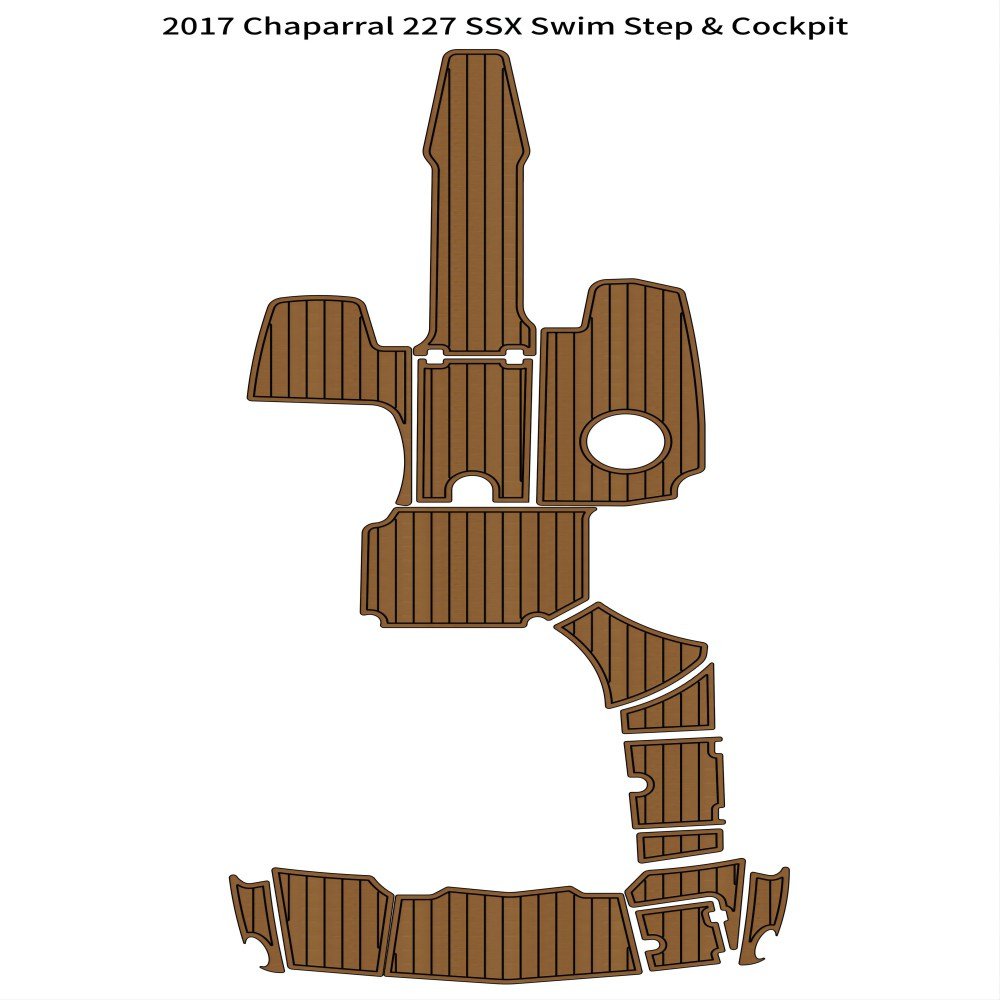 2017 Chaparral 227 SSX Swim Step Platform Cockpit Boat EVA Teak Deck Floor Pad