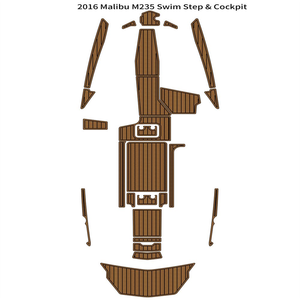 2016 Malibu M235 Swim Platform Cockpit Pad Boat EVA Foam Teak Deck Floor Mat