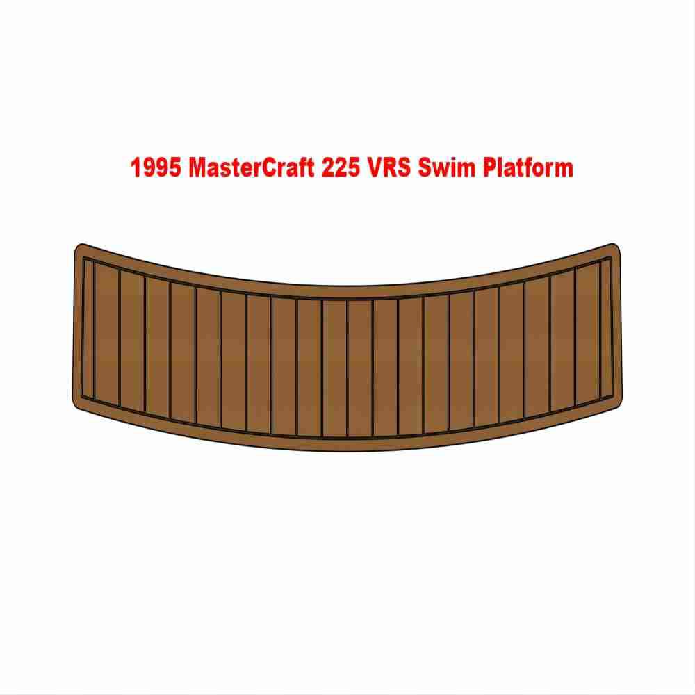 1995 Mastercraft 225 VRS Swim Platform Pad Boat EVA Foam Teak Deck Floor Mat