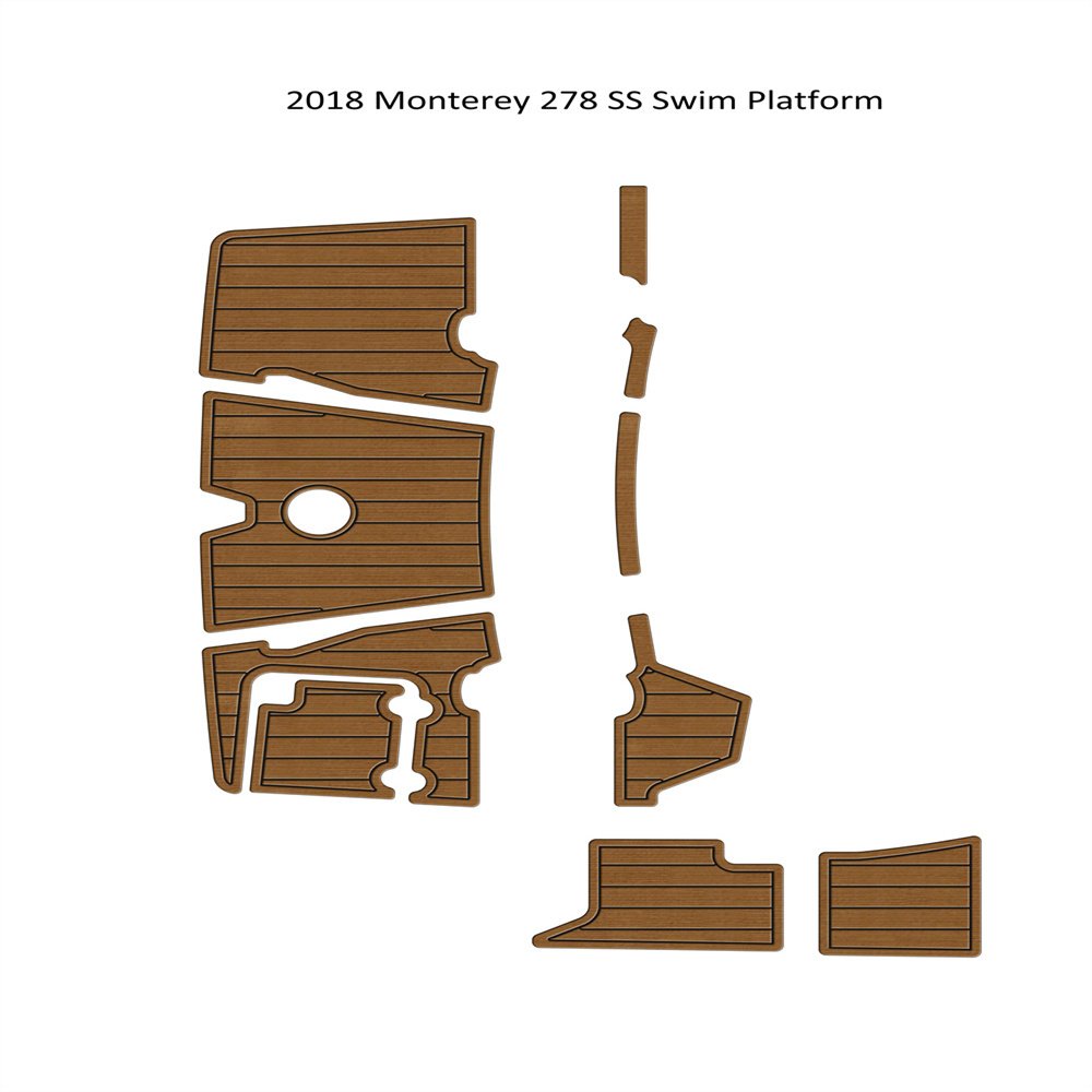 2018 Monterey 278 SS Swim Platform Step Pad Boat EVA Foam Teak Deck Floor Mat