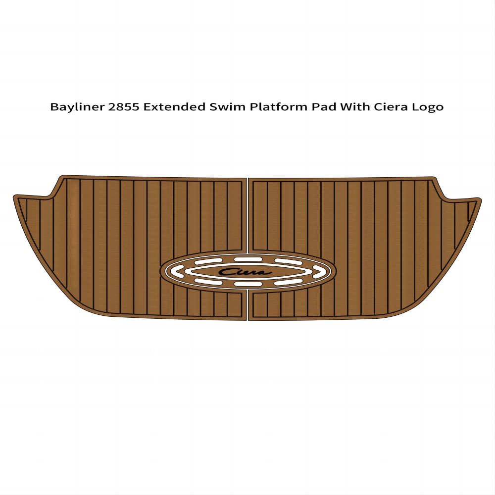 2000 Bayliner 2855 Extended Swim Platform Pad Boat EVA Foam Teak Deck Floor Mat