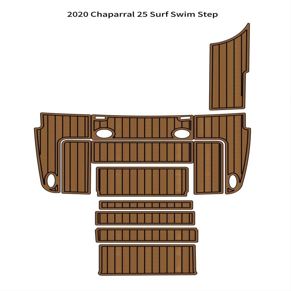 2020 Chaparral 25 Surf Swim Step Platform Boat EVA Foam Teak Deck Floor Pad Mat