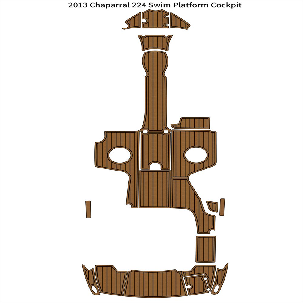 2013 Chaparral 224 Swim Platform Cockpit Pad Boat EVA Foam Teak Deck Floor Mat