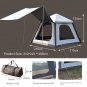 Outdoor 5-8 People Oversized Camping Dome Canopy Tent Park Sun And Rain Protection