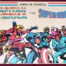 CAPTAIN AMERICA AND SUPERHEROES STICKER ALBUM MARVEL