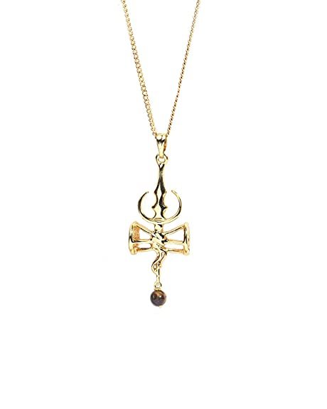 God Shiva Trishul Damru Gold Plated Chain Pendant Locket (Unisex)